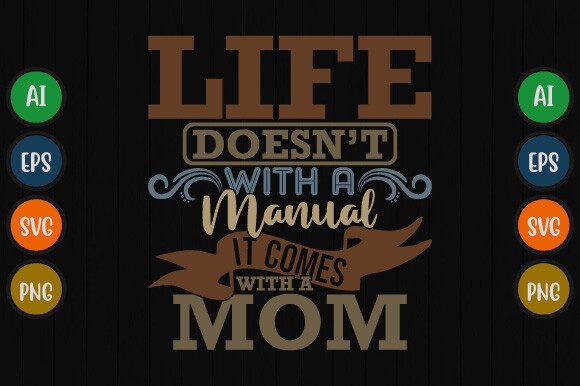 A Manual It Comes with a Mom T Shirt Tee