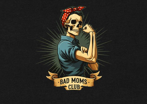 Bad Moms Club T-Shirt Design