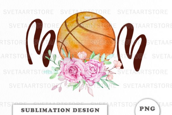 Basketball Mom Sublimation Design PNG
