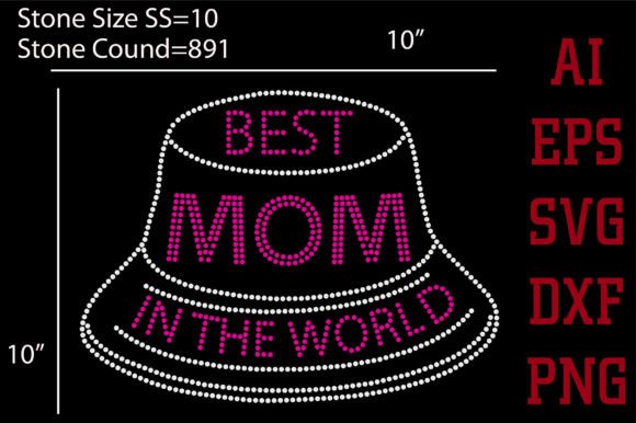 Best Mom in the World, Rhinestone Design