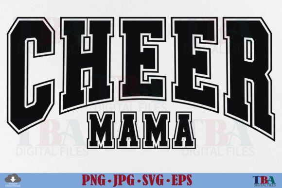 Cheer Mama SVG, Cheerleader Mom Varsity