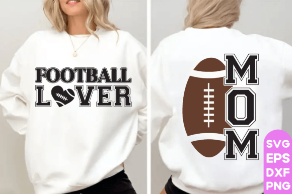 Football Lover Mom, Senior Football SVG