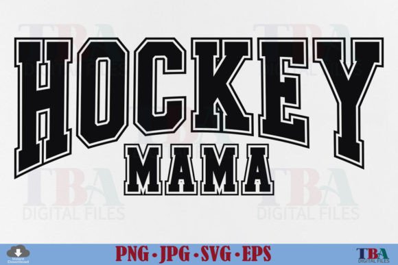 Hockey Mama SVG, Sports Mom Gift PNG