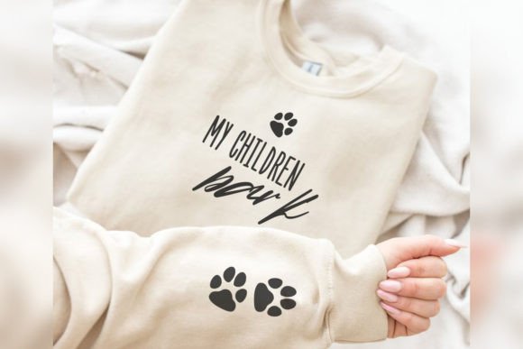 My Children Bark SVG Dog Mom Sleeve PNG