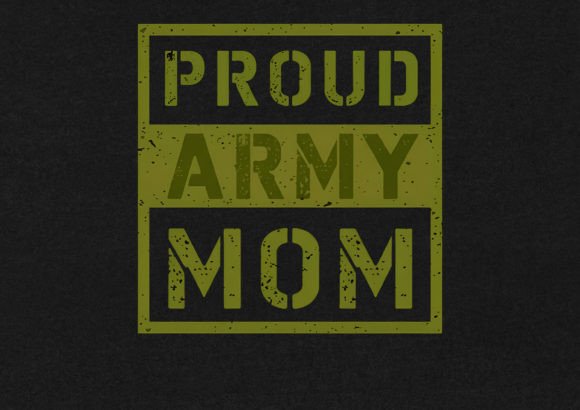 Proud Army Mom T-Shirt Design