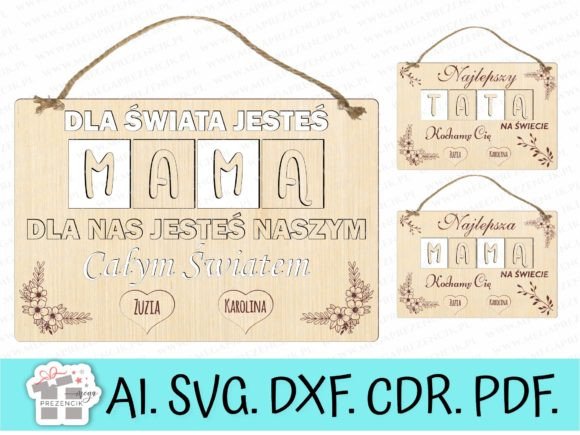 Thank You to Parents Laser Cut SVG MAMA