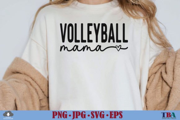 Volleyball Mama SVG, Volleyball Mom PNG