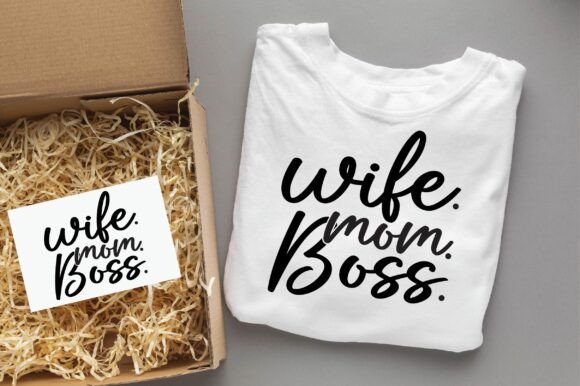 WIFE MOM BOSS Family SVG PNG Design
